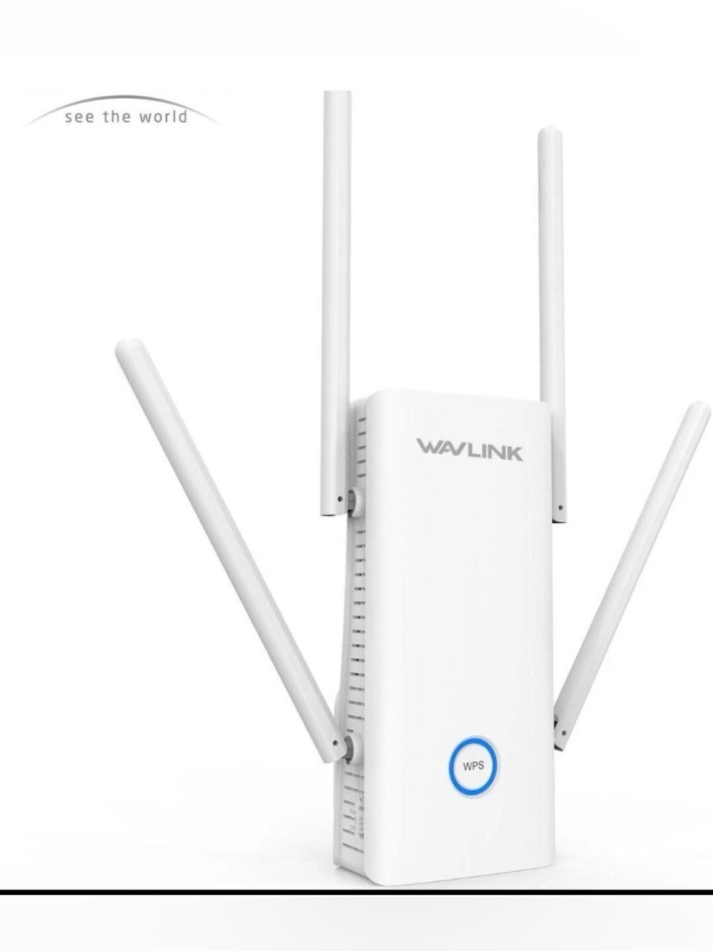 Link White Wi-Fi Range Extender with 4 External Antennas